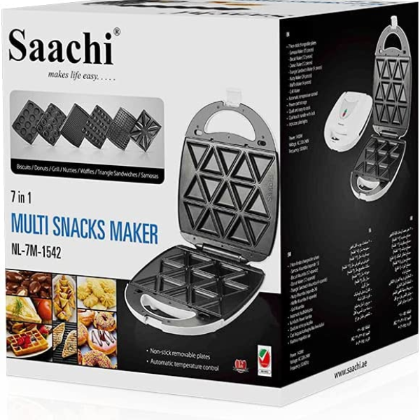 SAACHI Multi-Snack Maker, White - NL-7M-1542
