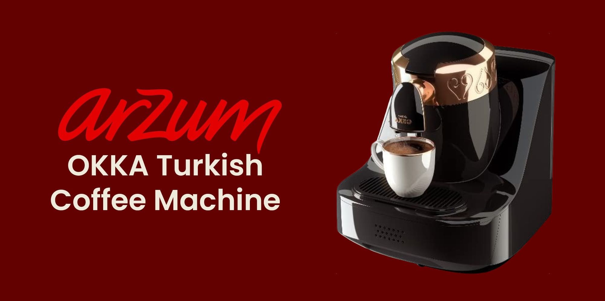 Arzum Turkish Coffee Machine-OKKA - 001BLACK