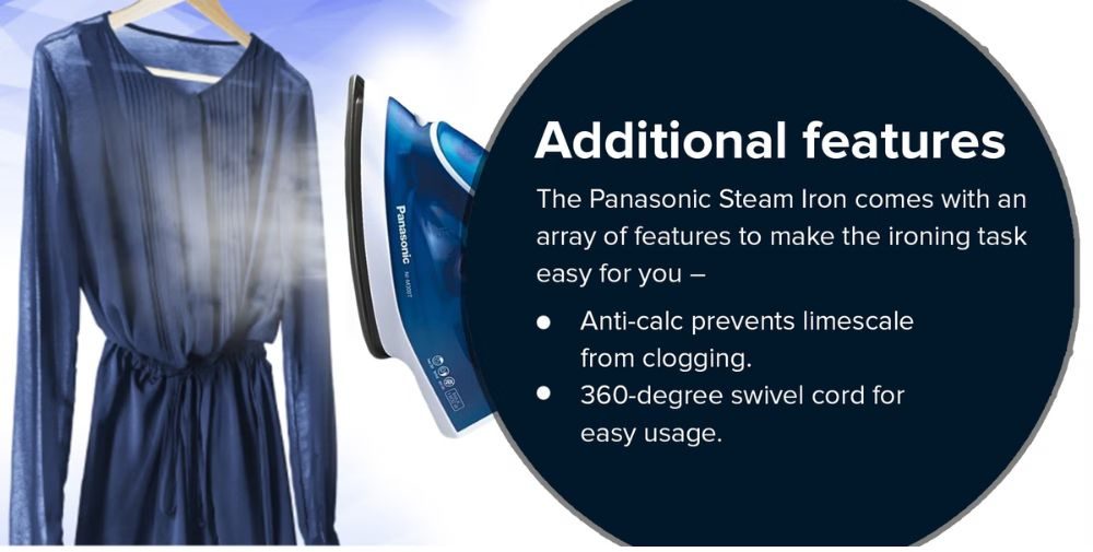 Panasonic Steam Iron - 1800W - NIM300T
