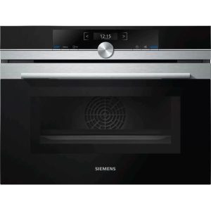 Siemens Built In Compact Oven with Microwave Function, 60 cm – CM633GBS1M