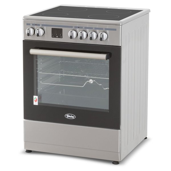Terim 60X60 Ceramic Cooking Range, 6 Oven Function With Turbo Fan, Stainless Steel – TERVC66ST
