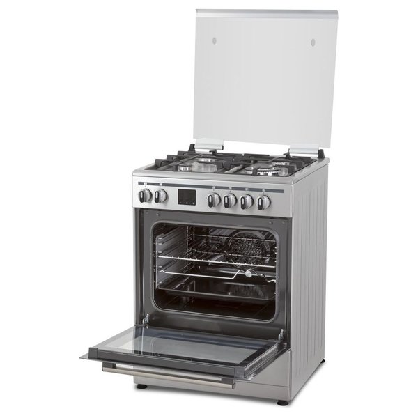 Terim 60X60 Cooker, 4 Gas Burners, With 55L Oven Capacity, Stainless Steel – TERGE66ST