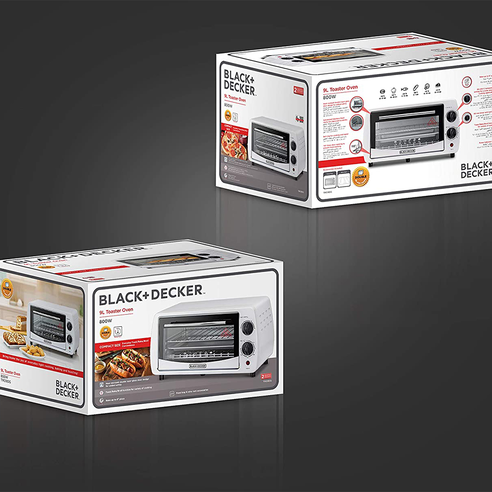 Black+Decker 9L Double Glass Toaster Oven – TRO9DG-B5