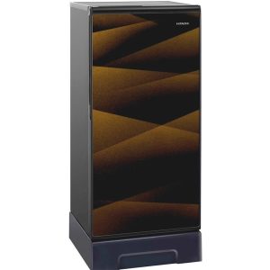 Hitachi 200L Single Door Refrigerator, Gold Cross Black -RG200AUK5GXB