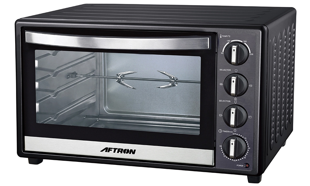 Aftron 75L Oven Toaster Grill, Black - AFOT7500GRCK