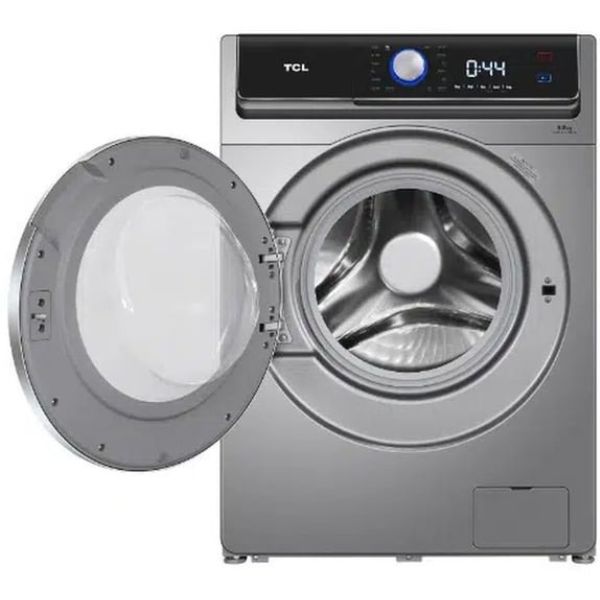 TCL 8KG Front Load Washing Machine 1400RPM, Silver - P808FLS