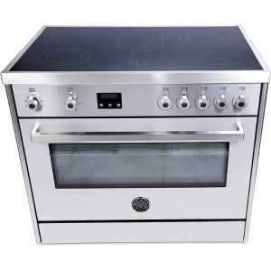 Bertazzoni 90x60 Ceramic Cooker, Steel - PRO905VMFELXC