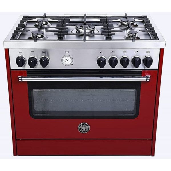 Bertazzoni 90x60 Full Gas Cooker, Red - MAS905GGVLVIC
