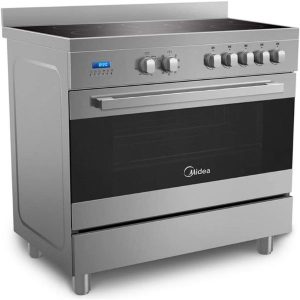Midea 90 X 60 cm Ceramic Cooker With Schott Glass And Full Safety, Silver - VSVC96048