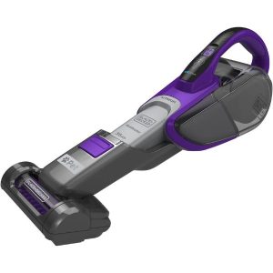 Black+Decker 18V 36W Li-Ion 2-in-1 Cordless Smart Tech Pet Stick Vacuum for Pet Hair, Purple/Grey - SVJ520BFSP-GB