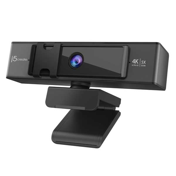 J5 Create USB 4K Ultra HD Webcam with 5x Digital Zoom Remote Control - JVCU435