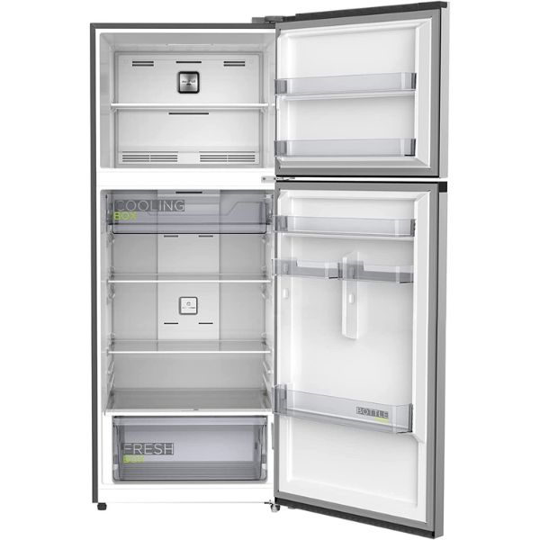 Midea 466 L Top Mounted Refrigerator, Double Door, Silver - MDRT645MTE46