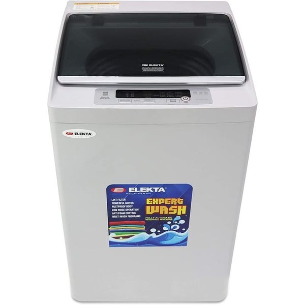 Elekta 6kg Fully Automatic Washing Machine Top Loading with Digital LED Display, Grey - EAWM-6000MKR