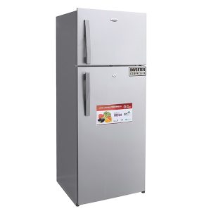 Elekta No-Frost Double Door Refrigerator, Inverter Compressor with Lock & Key, Inside Condenser, Silver - EFR-520SR