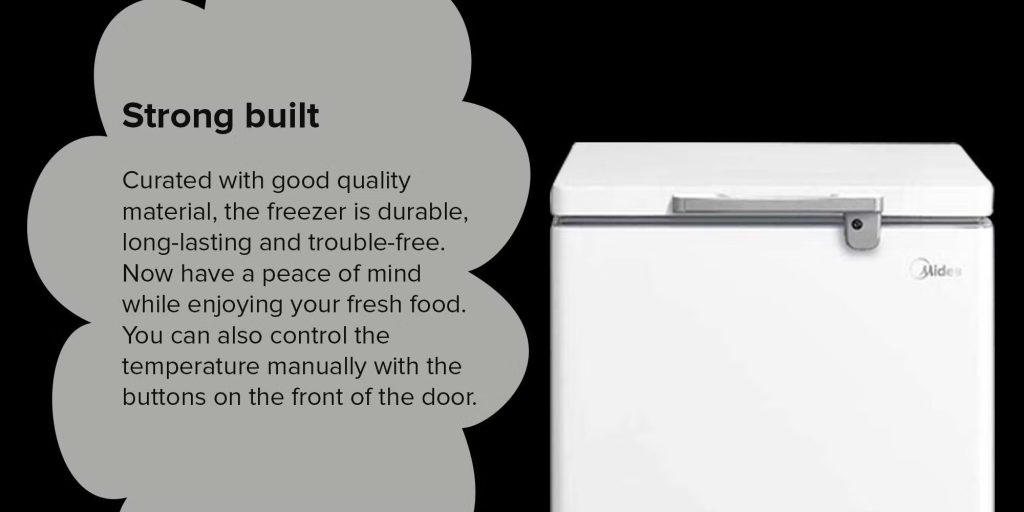 Midea HS131CN Chest Freezer 131 L PLUGnPOINT