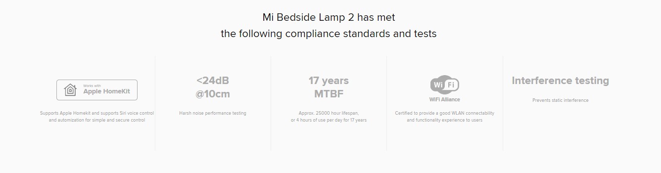 Xiaomi Mi Bedside Lamp 2 -22469