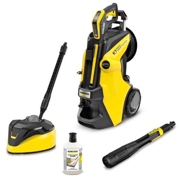 Karcher High Pressure Washer 180bar, 2800W, Full Control, Heavy Duty Car and Home Cleaning, Yellow - K7-PREMIUM FUL