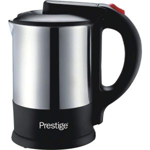 Prestige Double Wall 1500 Watts 304 Stainless Steel Kettle, 1.7 L, Concealed, Cordless, Cylinder Kettle - PR7521