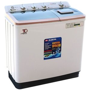 Elekta Washing Machine 14kg Twin Tub Top loading Semi, Automatic Washing Machine, White - EWM1441MKR