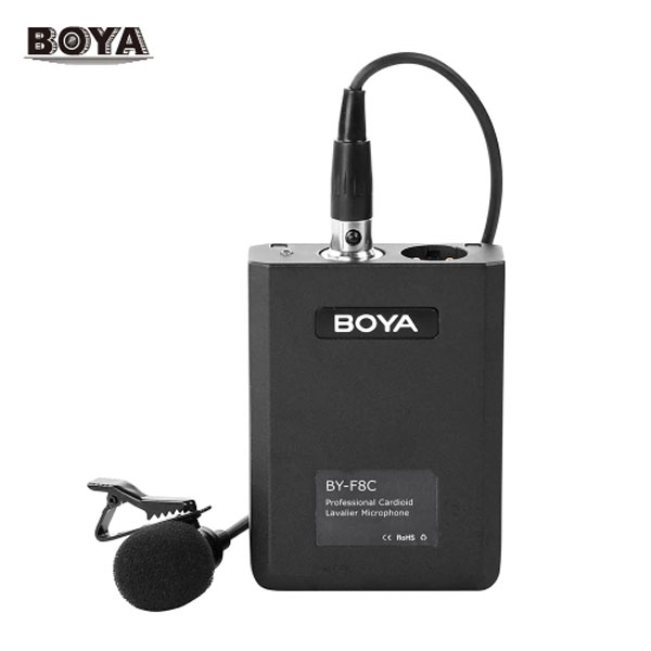BOYA Cardioid Lavalier Condenser Microphone - BY-F8C
