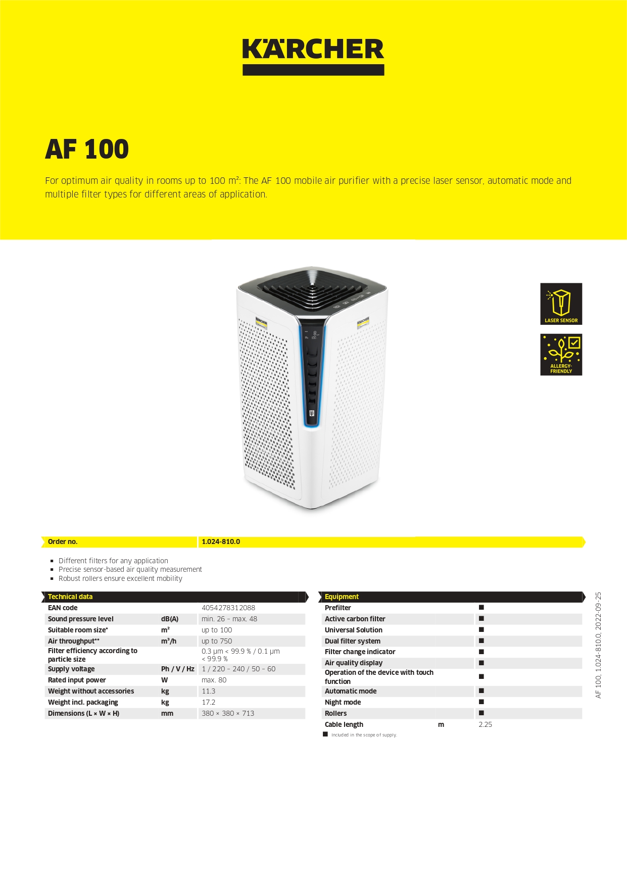Karcher AF 100 | Air Purifier