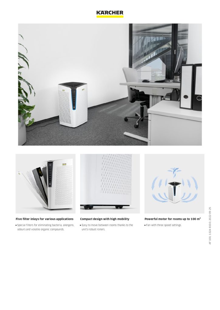 Karcher AF 100 Air Purifier PLUGnPOINT