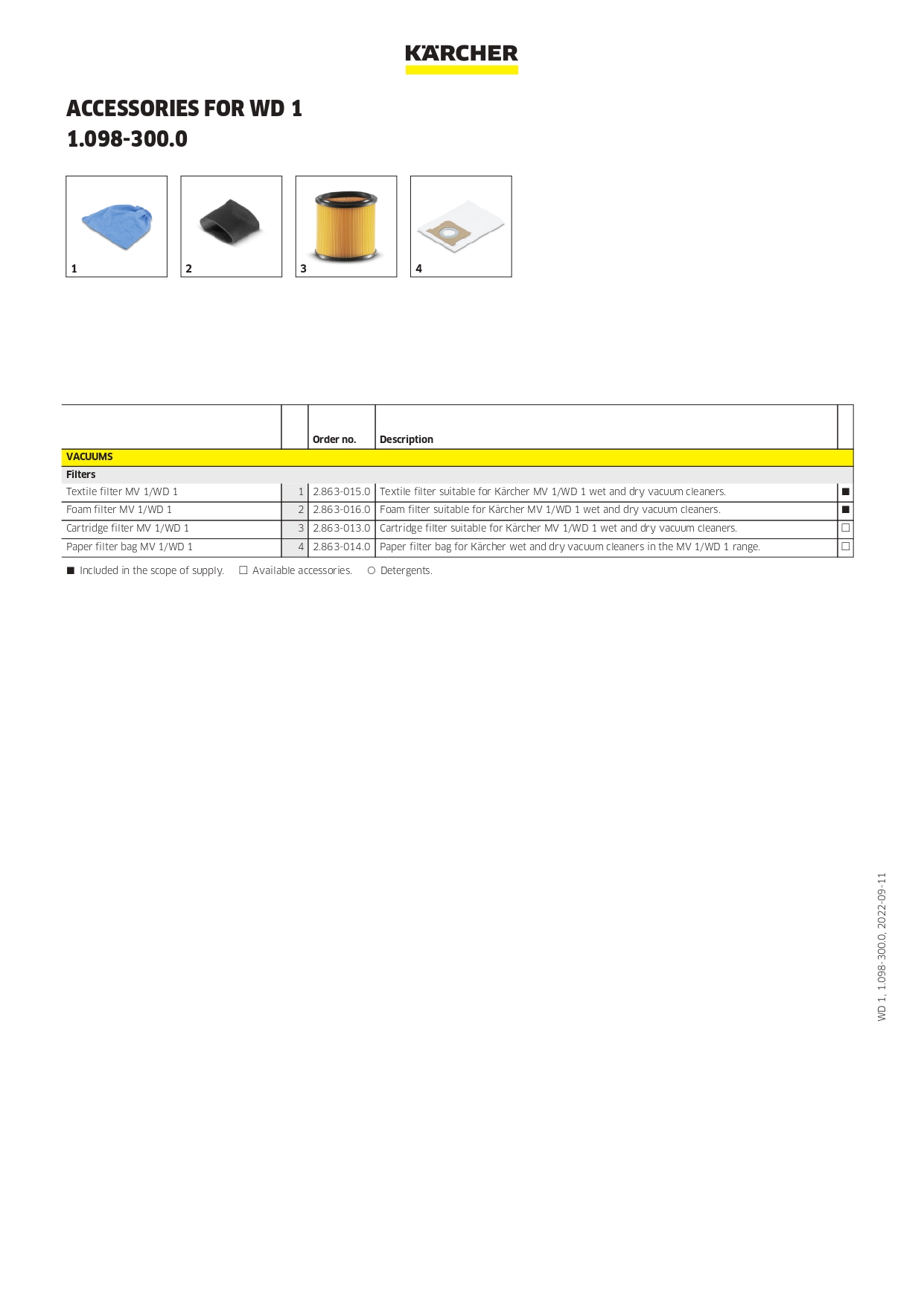 Karcher WD 1 KAP | Wet & Dry Vacuum Cleaner