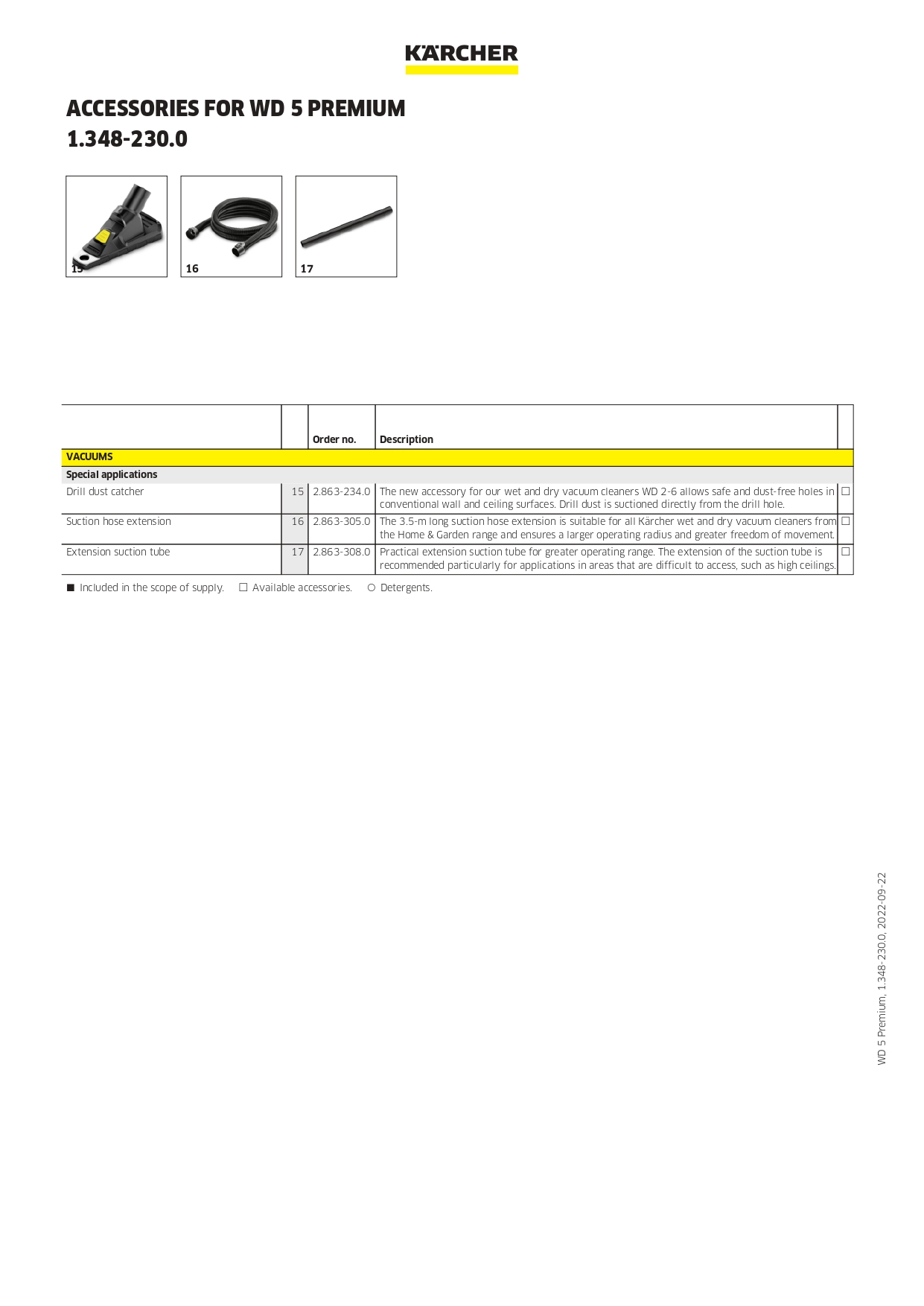 Karcher WD 5 Premium | Wet and Dry Vacuum Cleaner