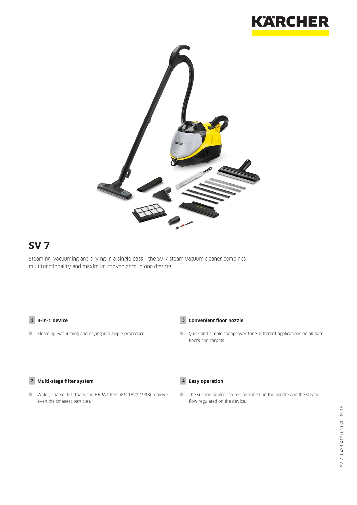 Karcher SV 7 *AE | Steam Vacuum Cleaner 