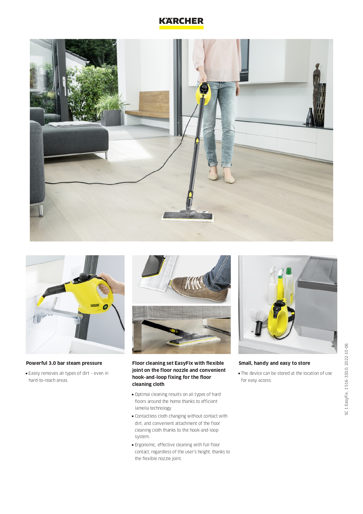 Karcher Steam Cleaner - SC 1 Easy Fix (yellow)*GB