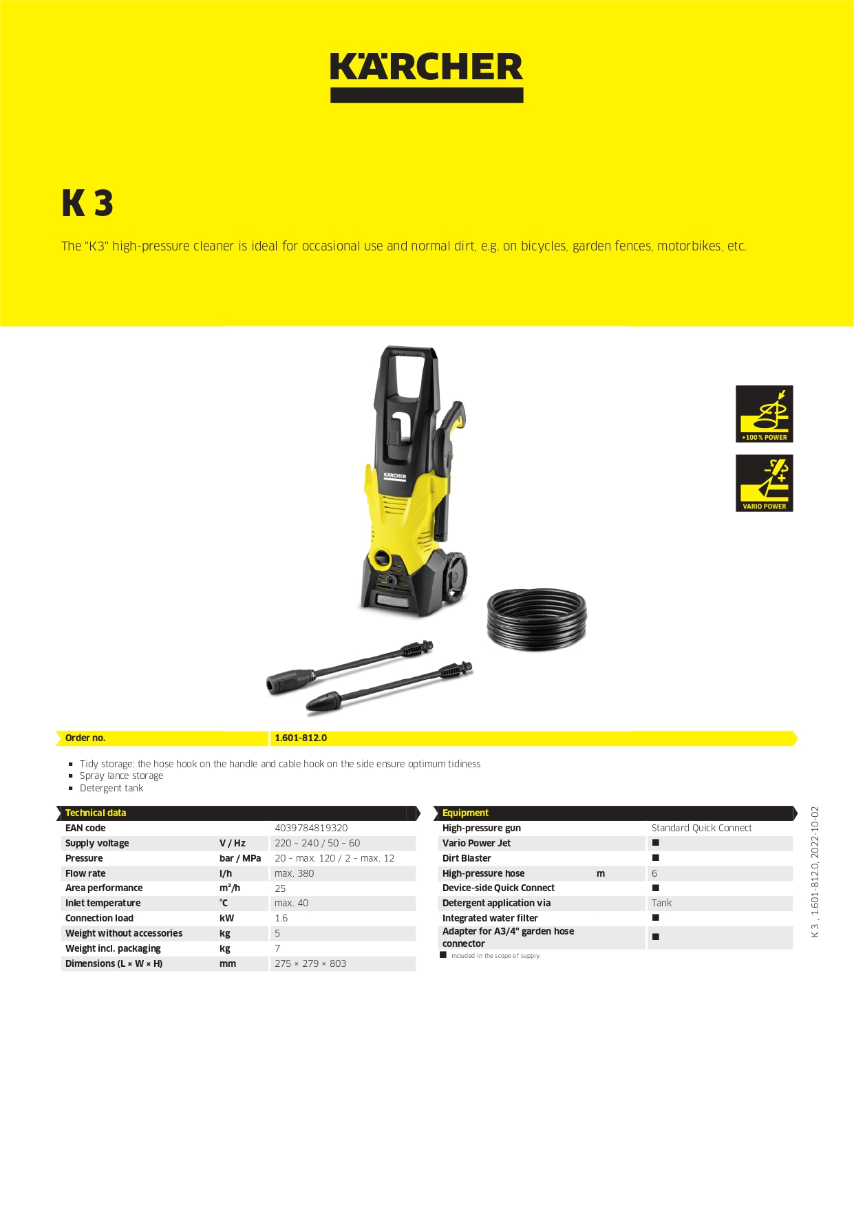Karcher K 3 | Pressure Washer 