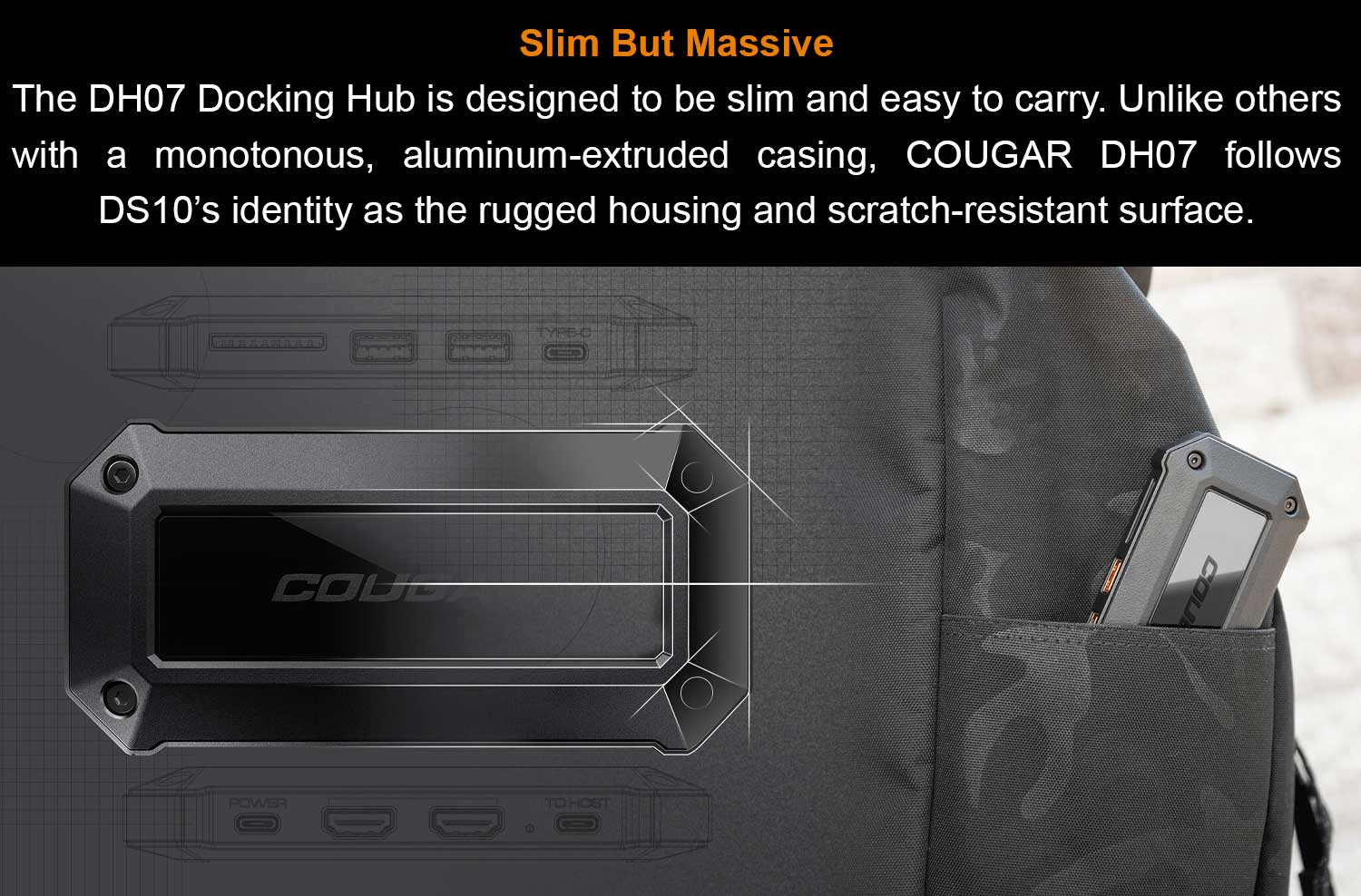  Cougar Slim 7-Port Docking Hub - DH07