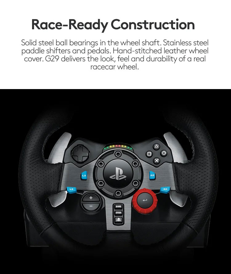 Logitech G29 Racing Wheel for PlayStation and PC - 941-000113