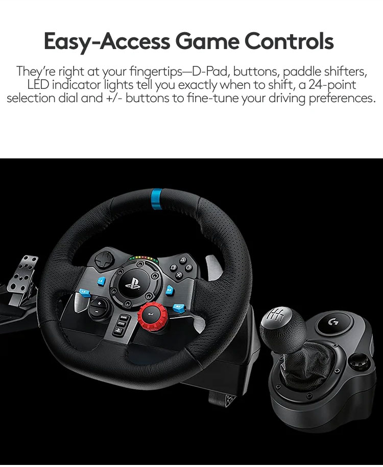 Logitech G29 Racing Wheel for PlayStation and PC - 941-000113
