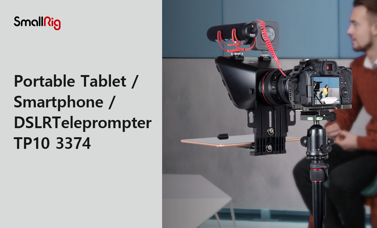 SmallRig TP10 Desview Portable Tablet / Smartphone / DSLR Teleprompter - 3374