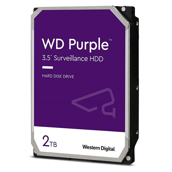 Western Digital 2TB Purple 3.5" Surveillance Hard Drive - WD20PURZ