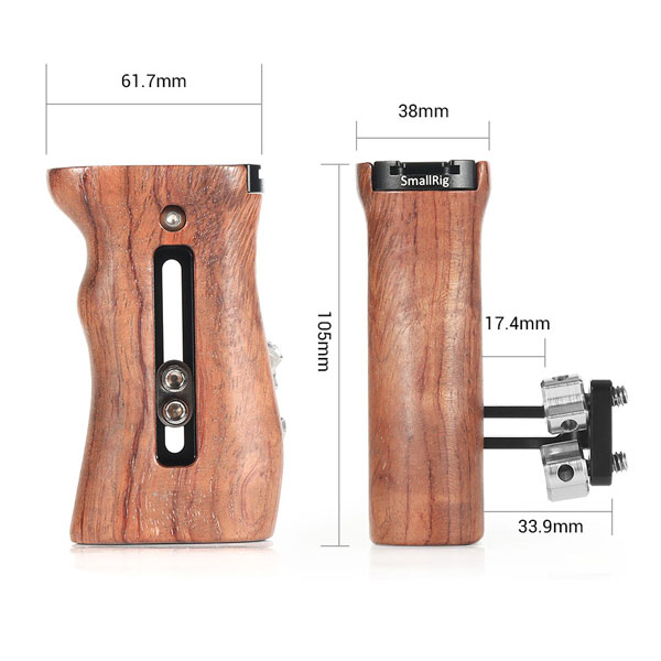 SmallRig Wooden Universal Side Handle - HSN2093C