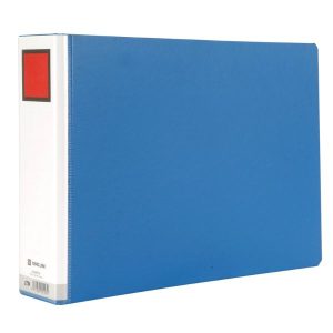 KING JIM Single Open File Folder-A4 Horizontal, Blue - 985-GS