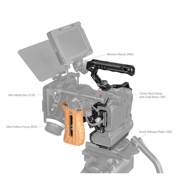 SmallRig Basic Kit for EOS R5 & R5 C &R6 with BG-R10 Battery Grip - 3707