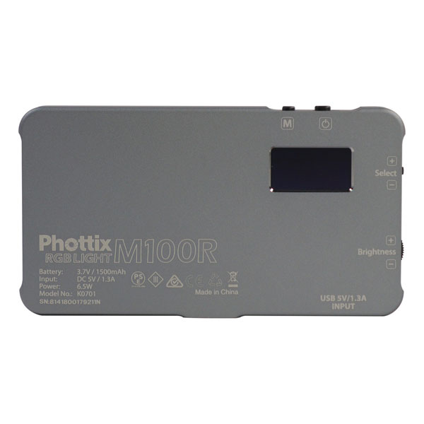 Phottix M100R RGB LED On-Camera Light Panel - PH81418
