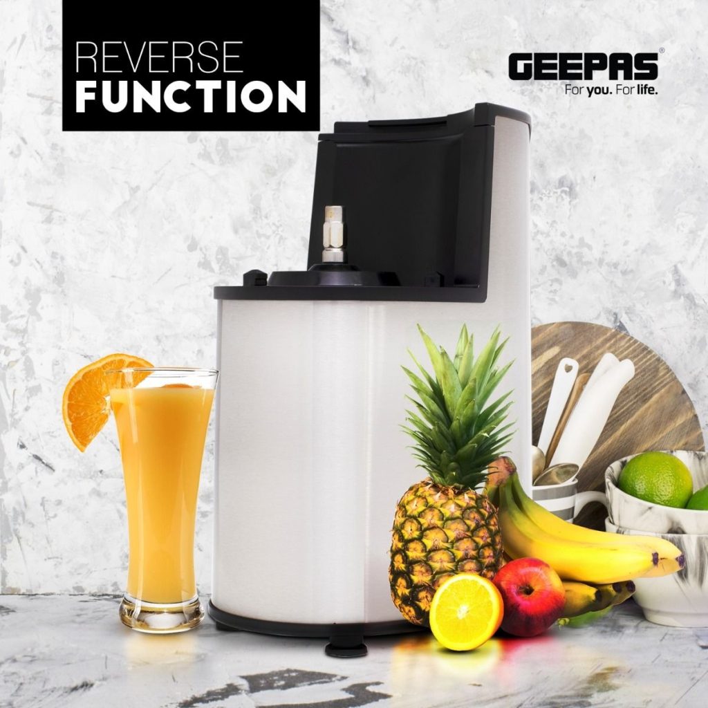 Geepas GSJ44019UK 200W Masticating Slow Juicer Machine