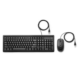 HP 160 | Wired Keyboard and Mouse Combo Black | PLUGnPOINT