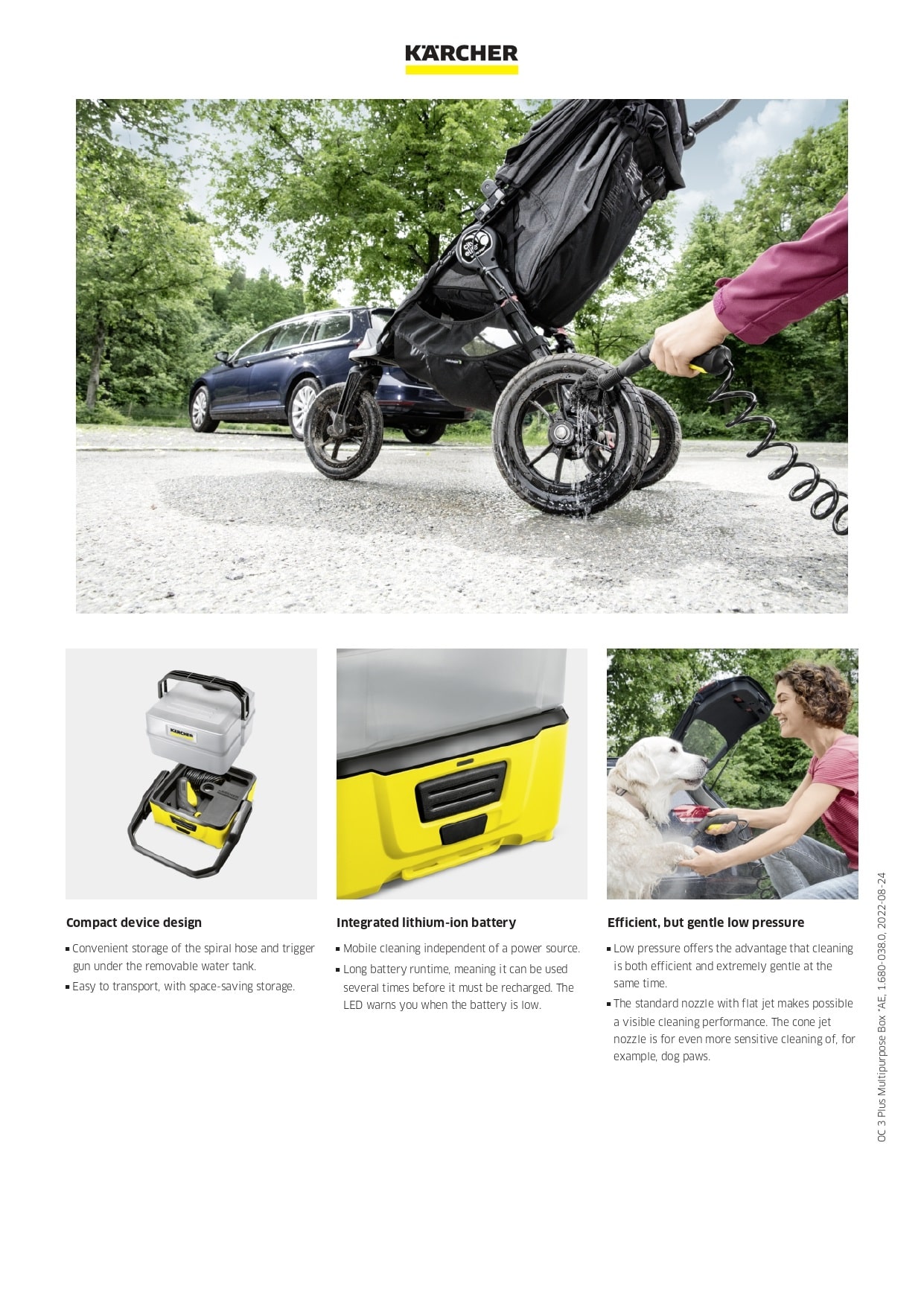 Karcher - OC 3 Plus Mobile Outdoor Cleaner Multipurpose