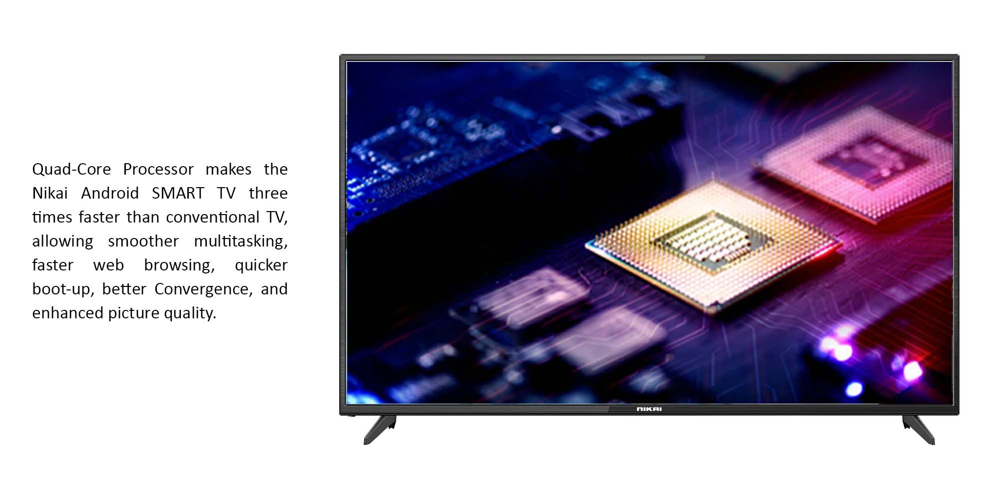 Nikai NIK50MEU4STN | 50 Inch UHD LED Smart TV