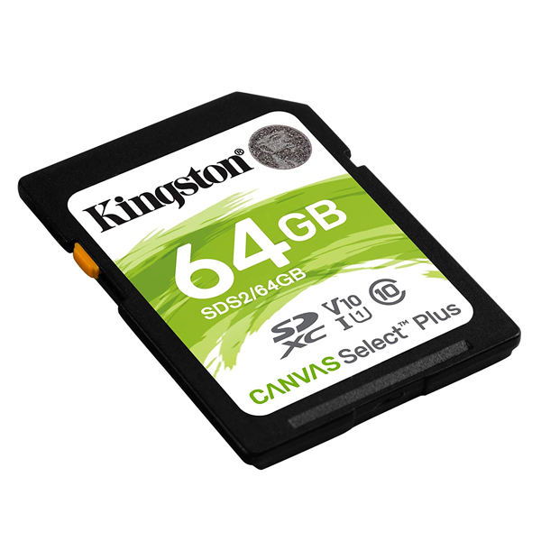 Kingston 64GB SD Card | Canvas Select Plus | PLUGnPOINT