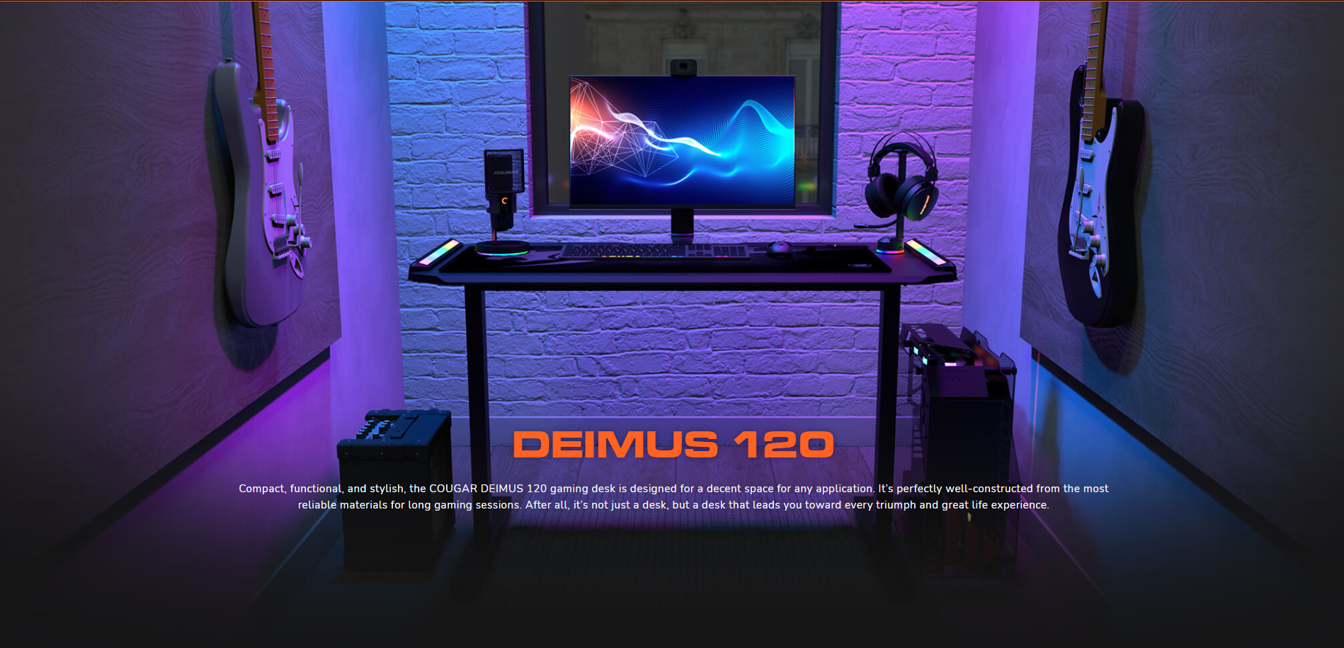 Cougar Deimus 120 Gaming Desk - 3M1202WB.0002