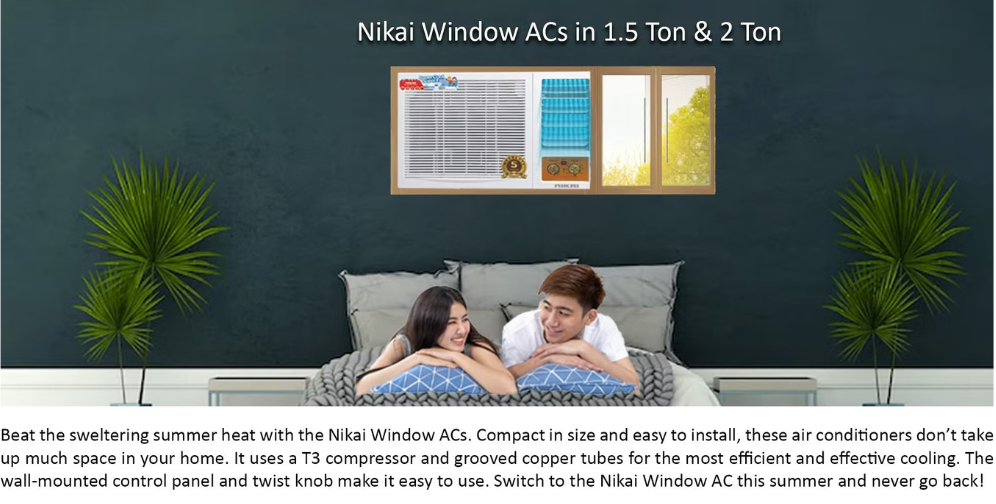 Nikai NWAC18031N12 | Nikai 1.5 Ton Window Ac 