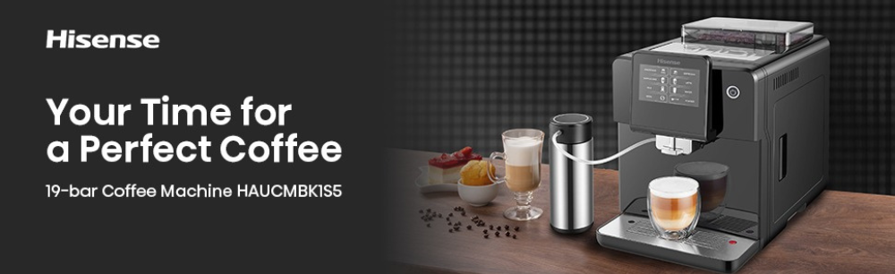 Hisense HAUCMBK1S5 | Espresso Coffee Machine 