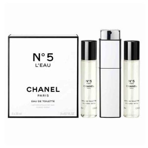 Chanel No 5 L'Eau Travel Spray for Women EDT 3 x 20ml - 3145891055009