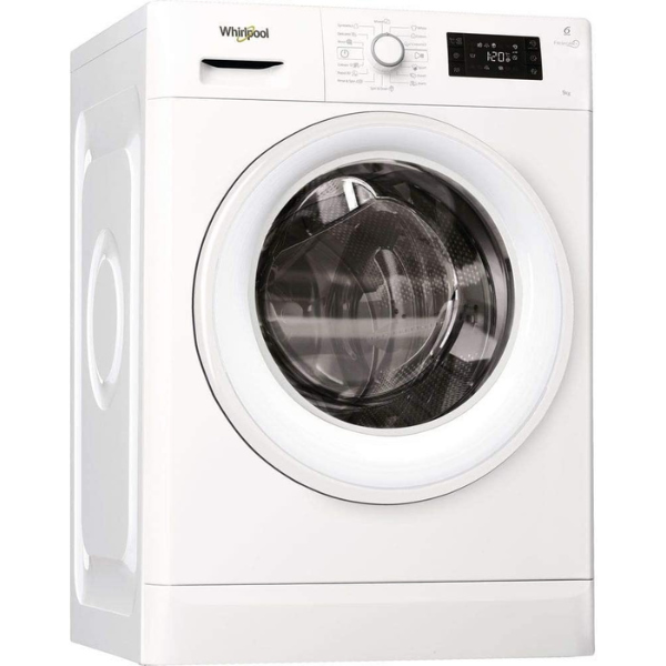 Whirlpool Front Load Washing Machine 9 KG, White - FWG91284WGCC